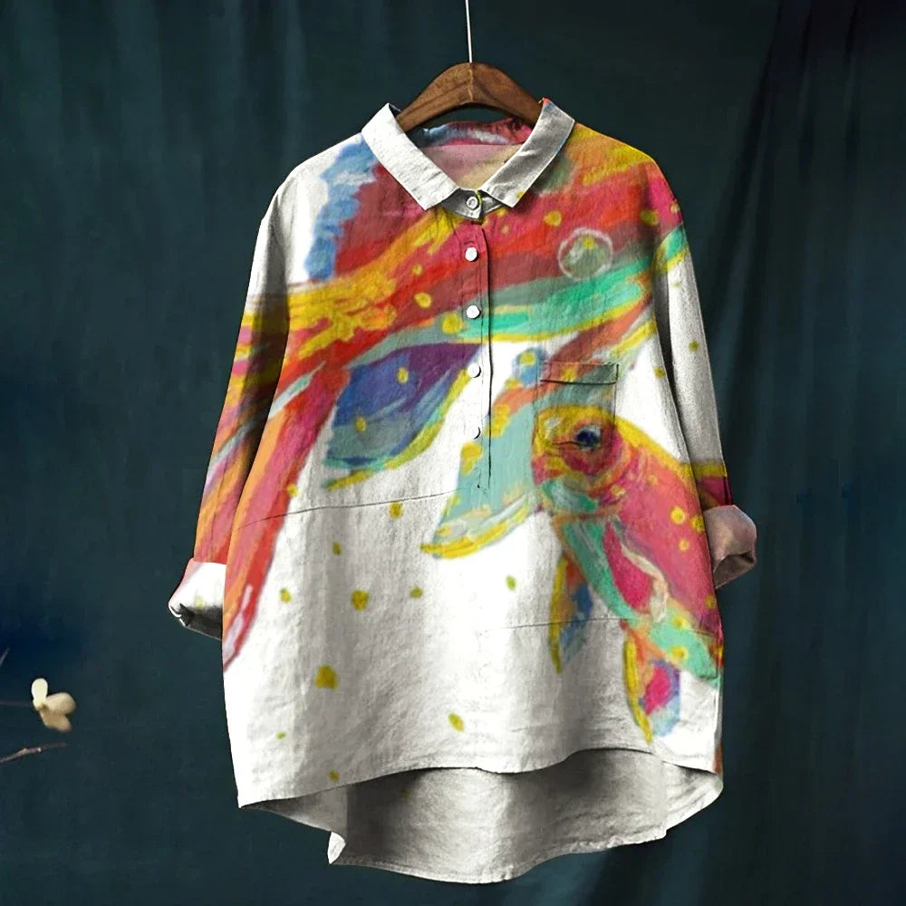 Nia – Watercolor Reef Shirt