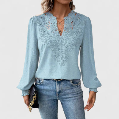Catherine - V-neck Blouse