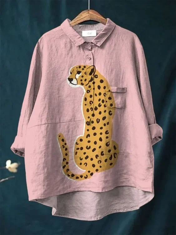 Cleo – Cheetah Button-Up Shirt