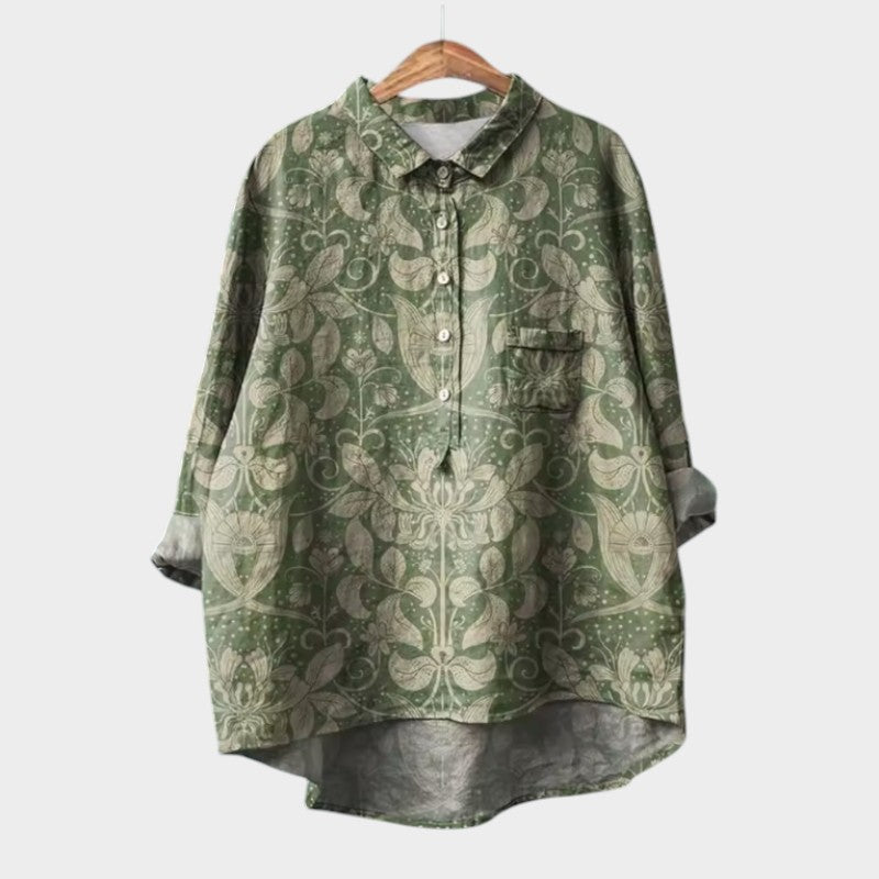 Vivienne – Lace Overlay Blouse