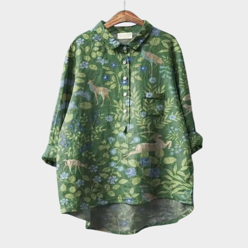 Ellie – Garden Motif Blouse