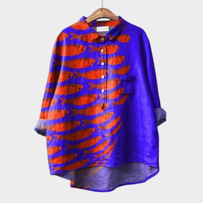 Francesca – Lace Trim Blouse
