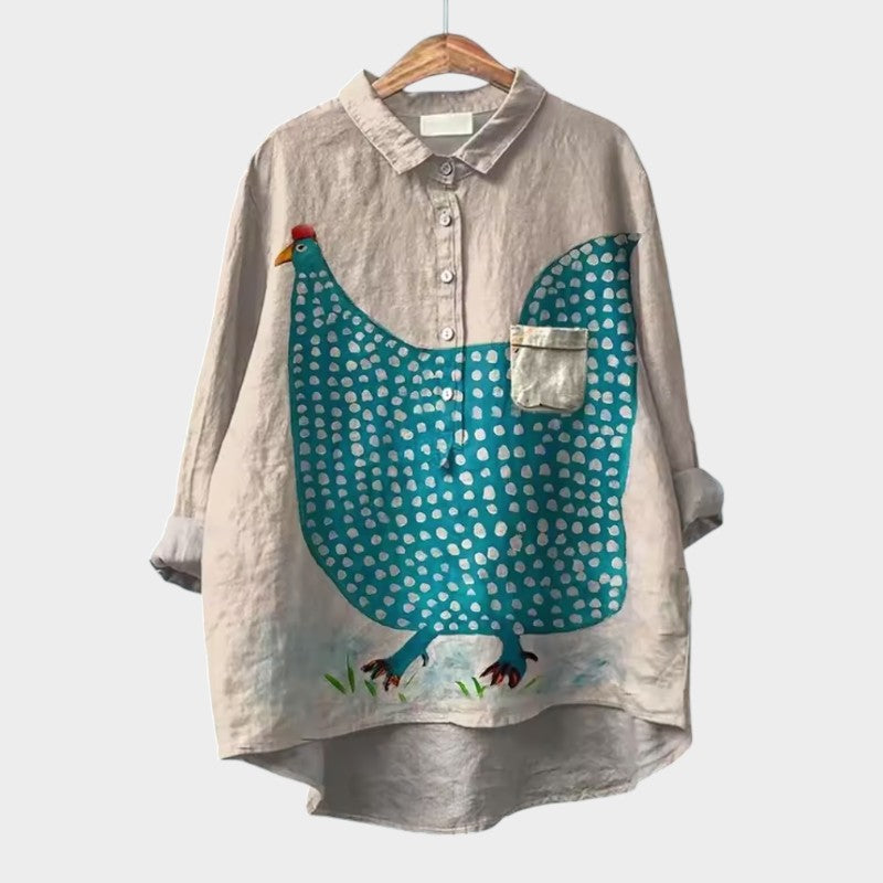 Beatrice – Lace Edged Blouse