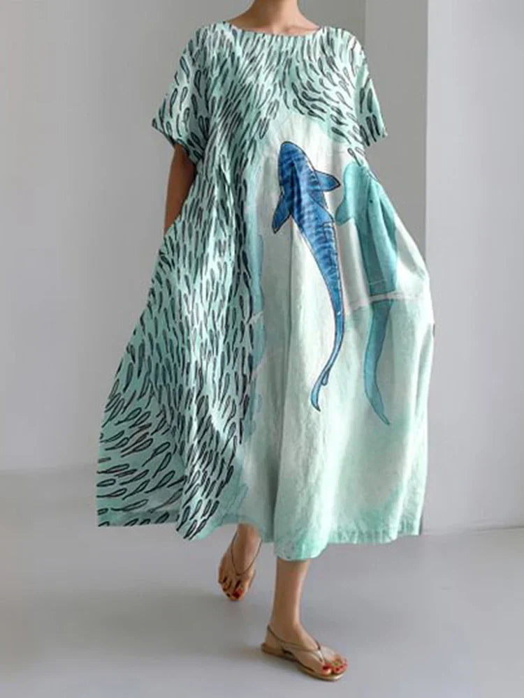 Dress in Ocean-Inspired Design