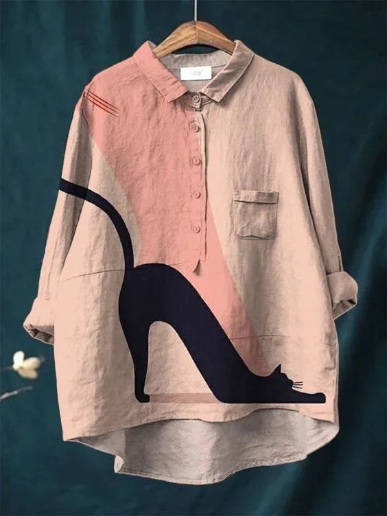 June – Cat Stretch Shirt