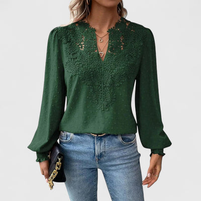 Catherine - V-neck Blouse