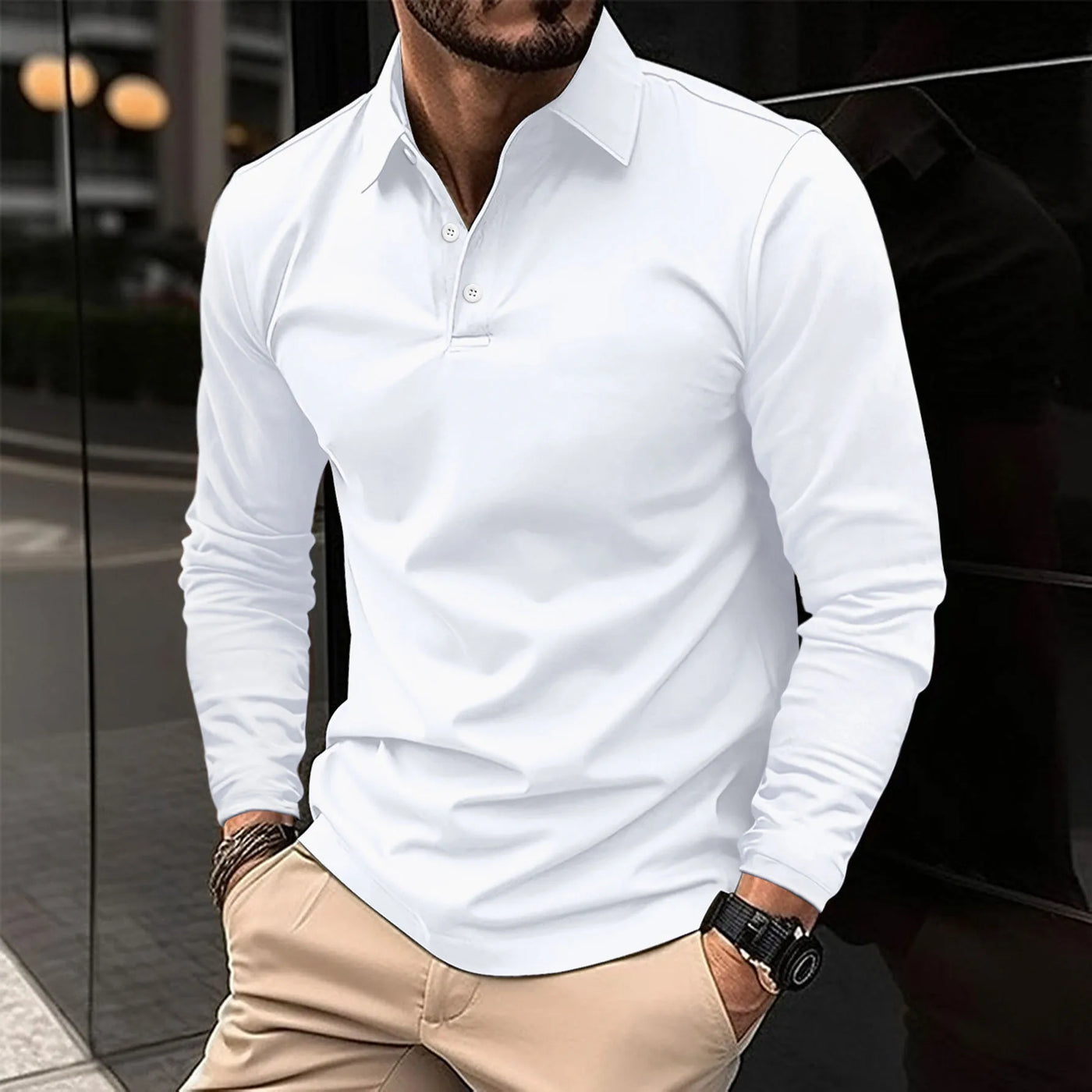 Eric™ - Casual Long-Sleeved Polo