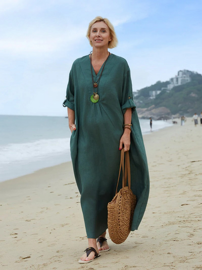 Olivia -  Comfortable Linen Summer Dress
