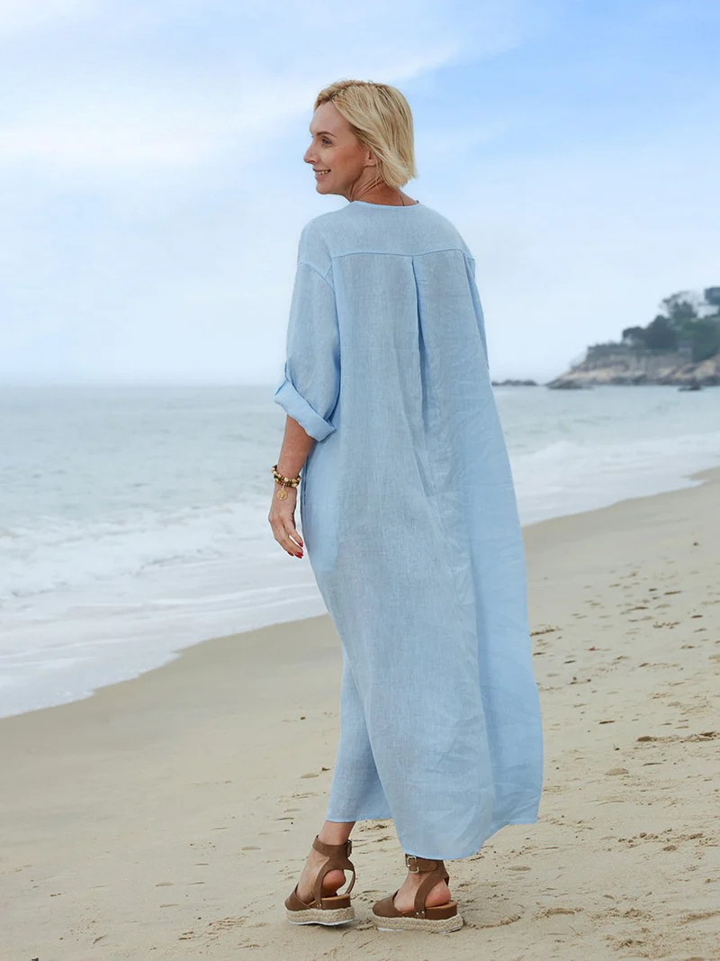 Olivia -  Comfortable Linen Summer Dress