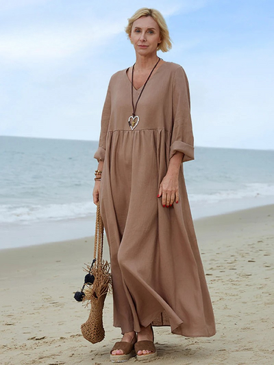 Claire – Flowy V-Neck Dress