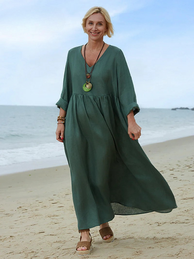 Claire – Flowy V-Neck Dress
