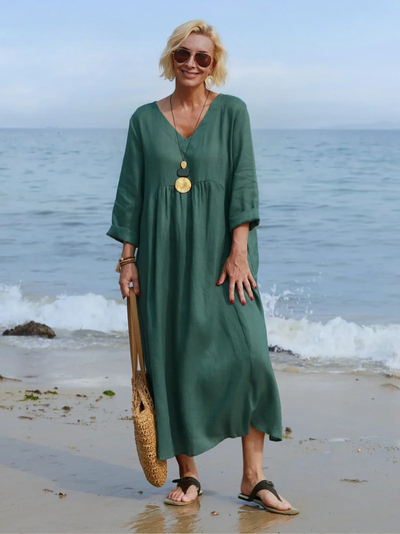 Lily – Tie-Back Long Dress