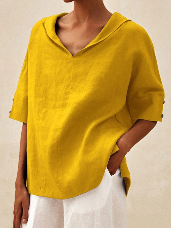 Claire – Breezy V-Neck Blouse