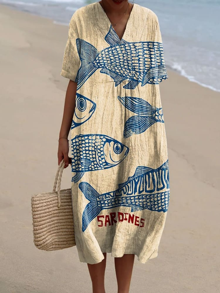 Tessa – Vintage Waters Dress