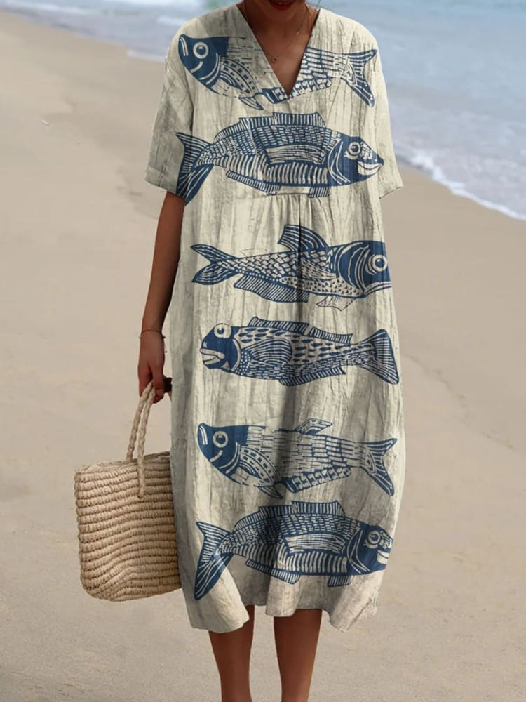 Lucy – Whimsical Waters Dress