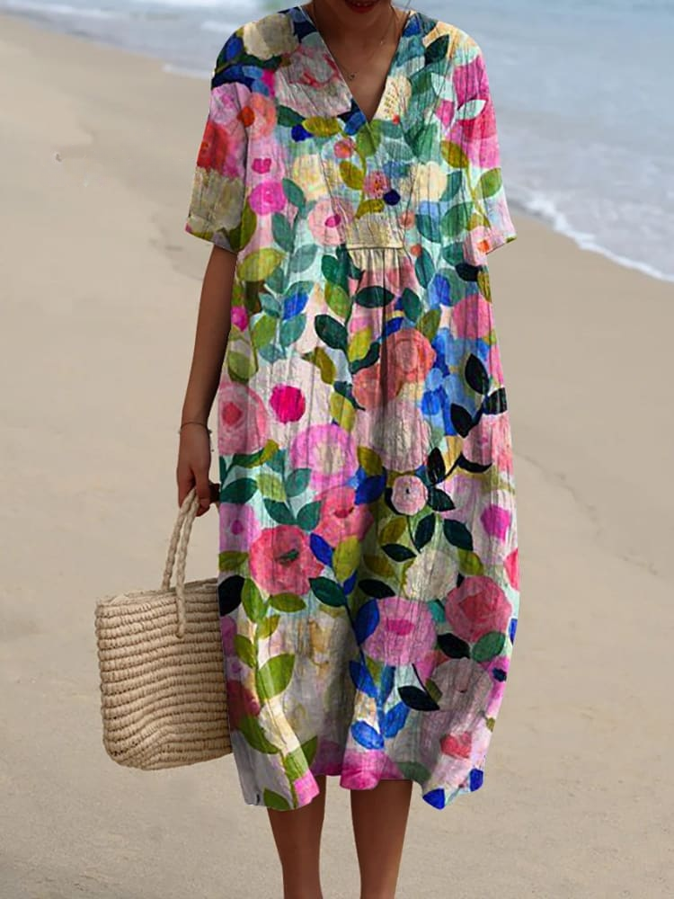 Sophie – Painted Petal Spring Dress