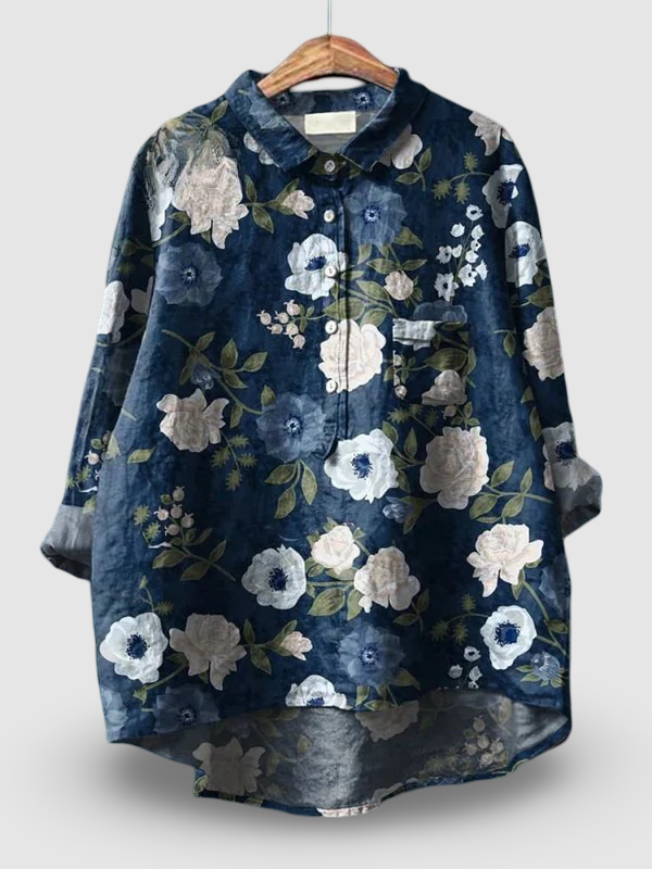 Fleur – Floral Art Cotton Shirt