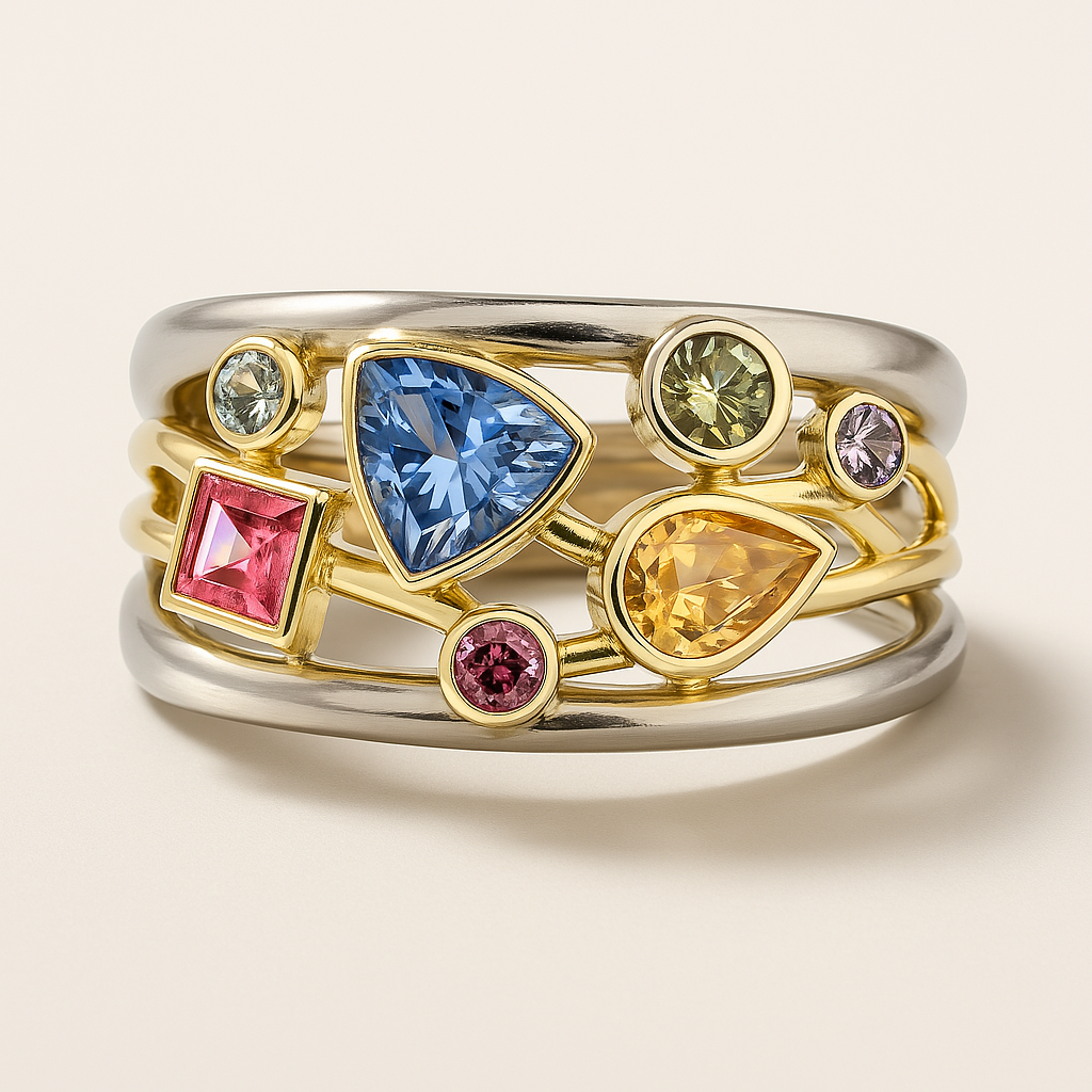 Merina - Vintage Colorful Zirconia Ring