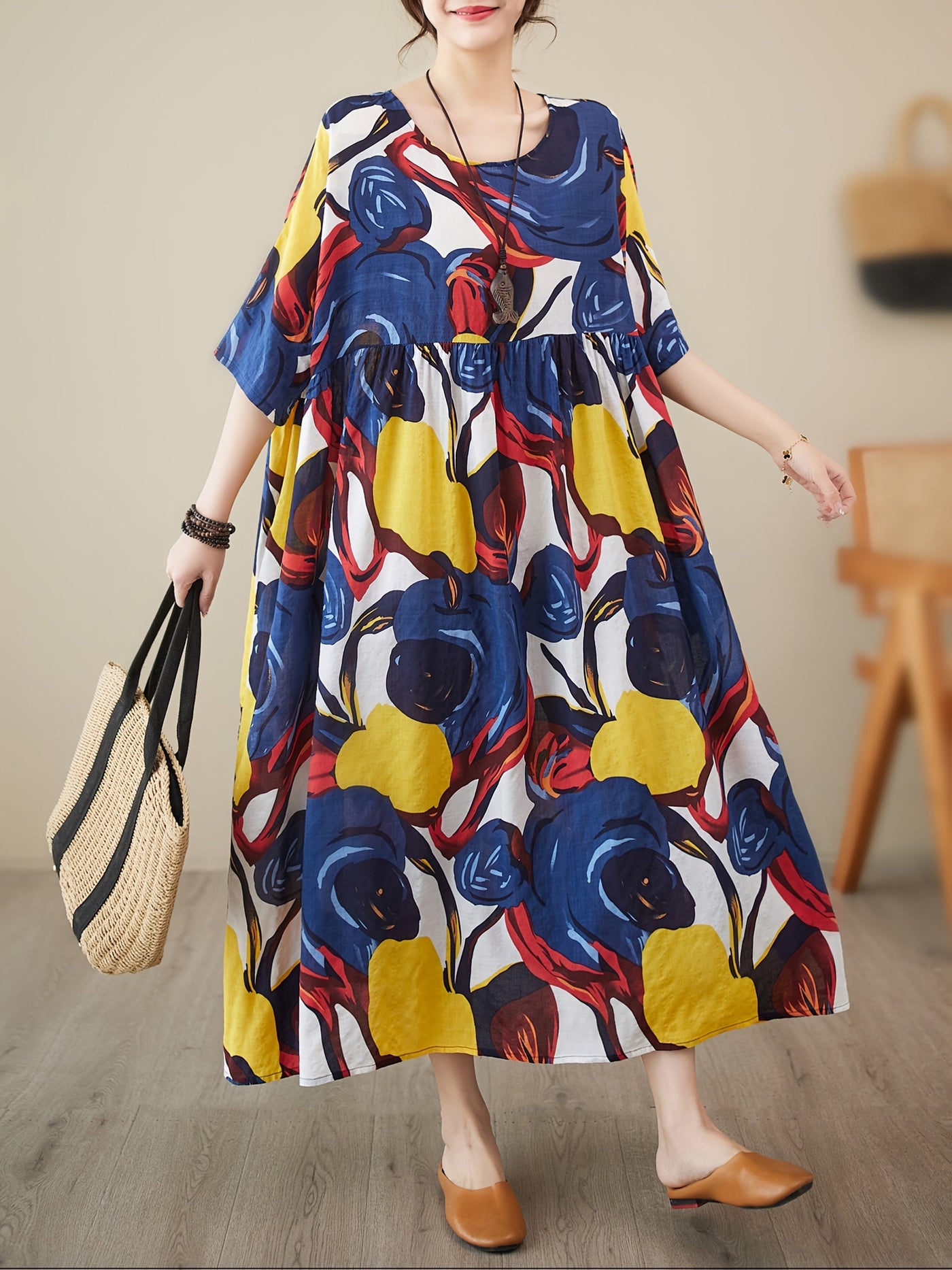 COLORFUL - Artistic Loose-Fit Summer Dress