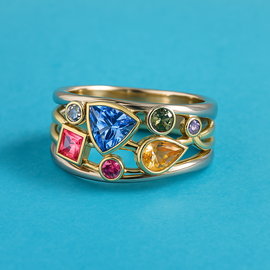 Merina - Vintage Colorful Zirconia Ring