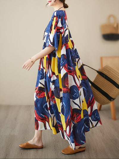 COLORFUL - Artistic Loose-Fit Summer Dress