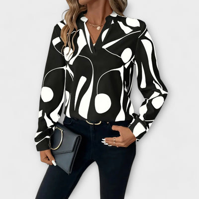 Celine - Blouse with Geo Design