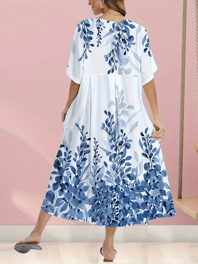 DREAMY - Blue Petal Maxi Dress