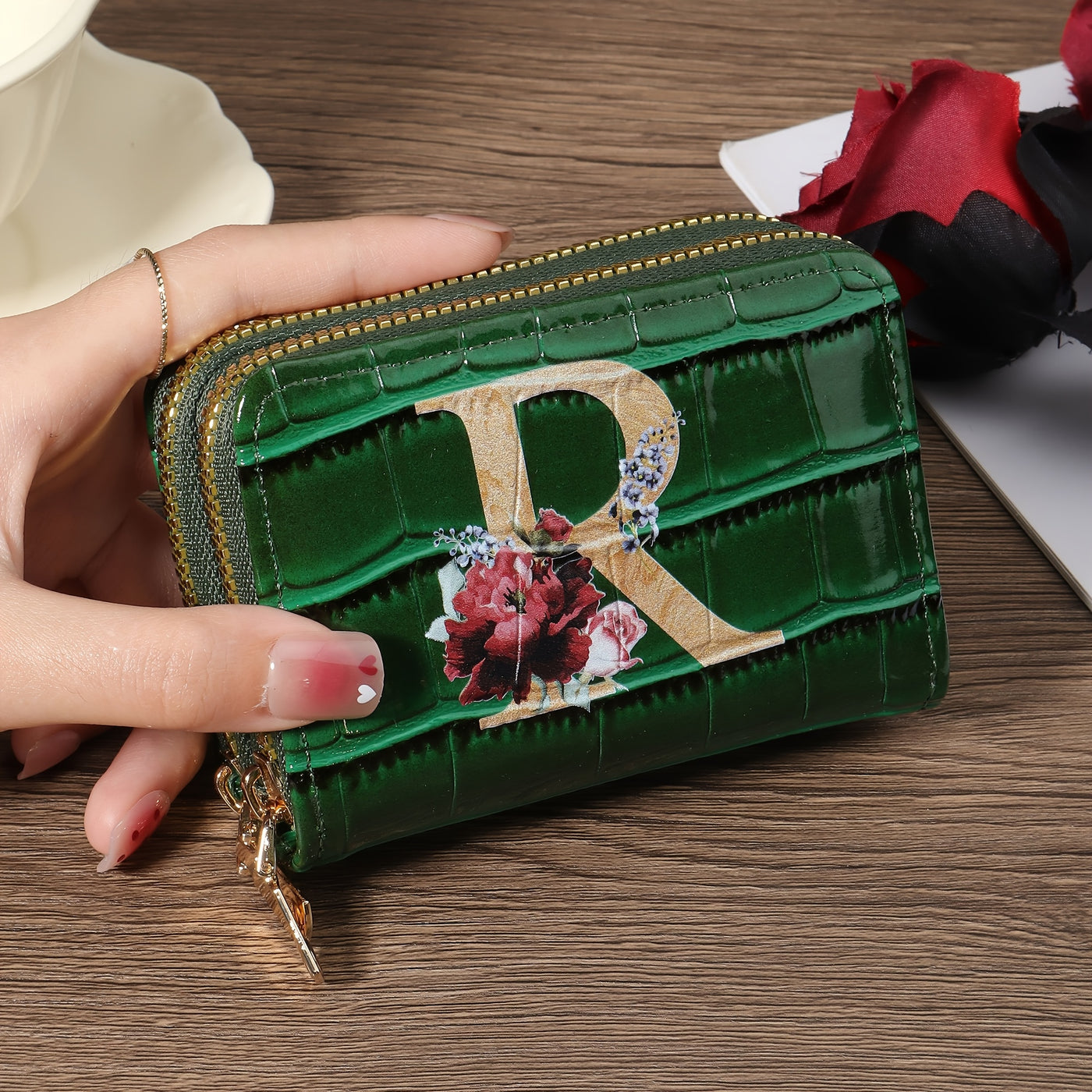 Rowan™ Monogram Leather Wallet
