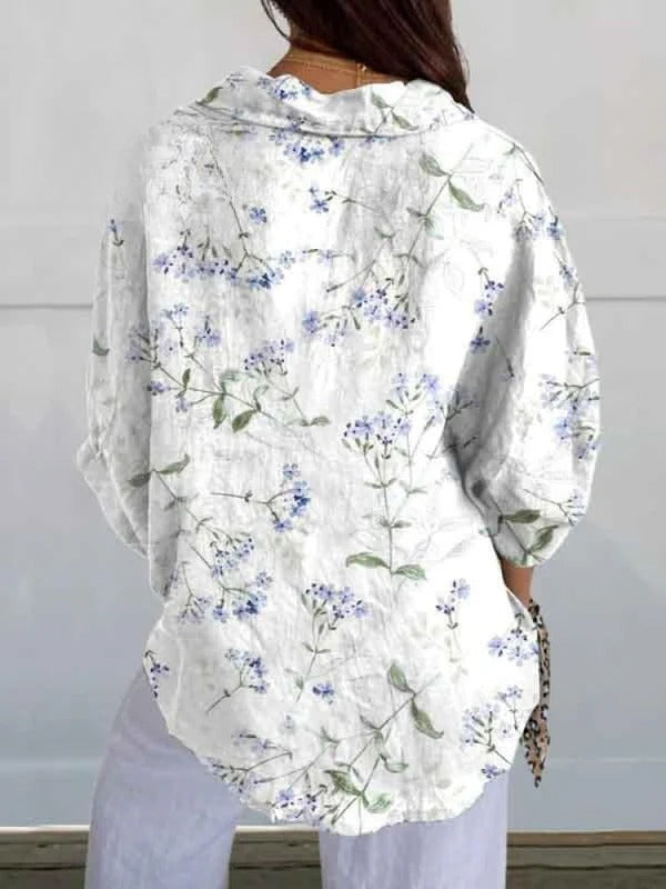 Violet – Purple Bloom V-Neck Shirt
