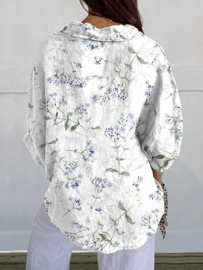 Violet – Purple Bloom V-Neck Shirt