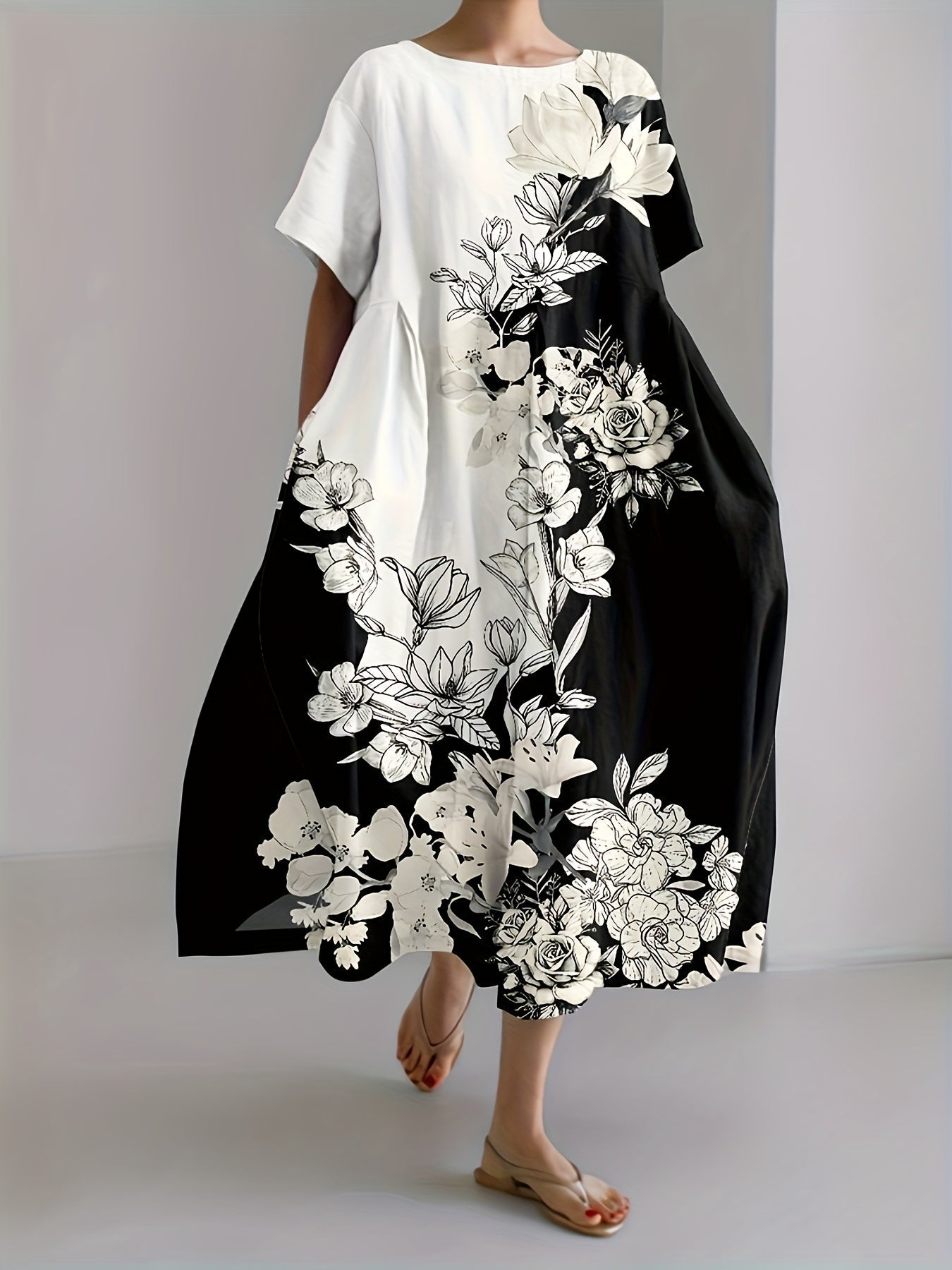 MONOCHROME - Floral Grace Maxi Dress