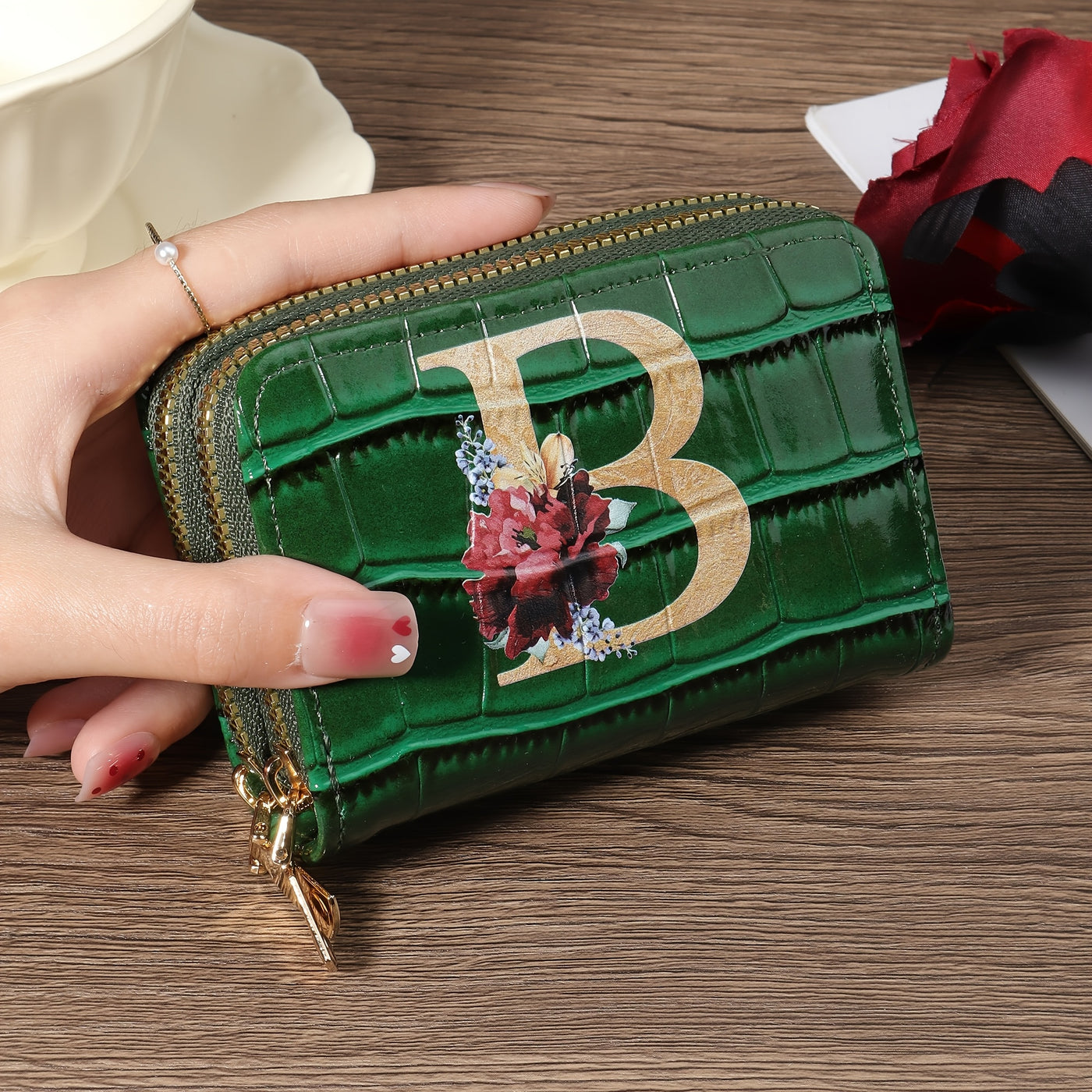 Rowan™ Monogram Leather Wallet