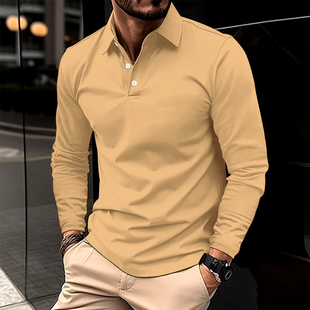 Eric™ - Casual Long-Sleeved Polo