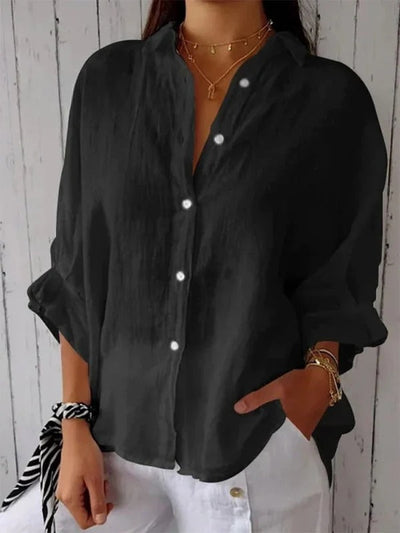 Cora – Tie-Back Cotton Blouse