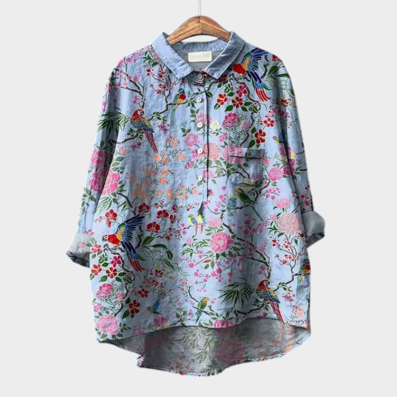 Elise – Lace Accent Blouse