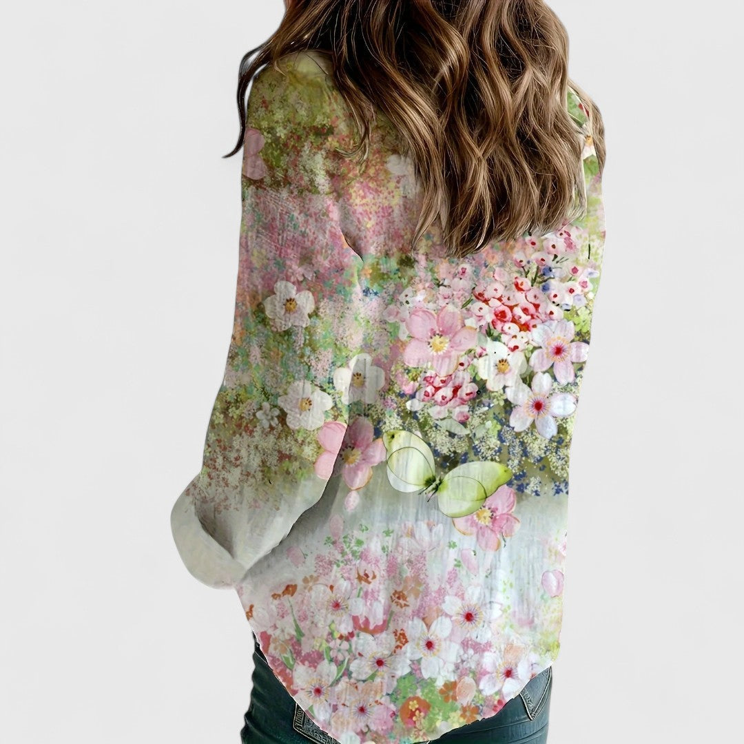 Fiona - Blouse with Floral Print