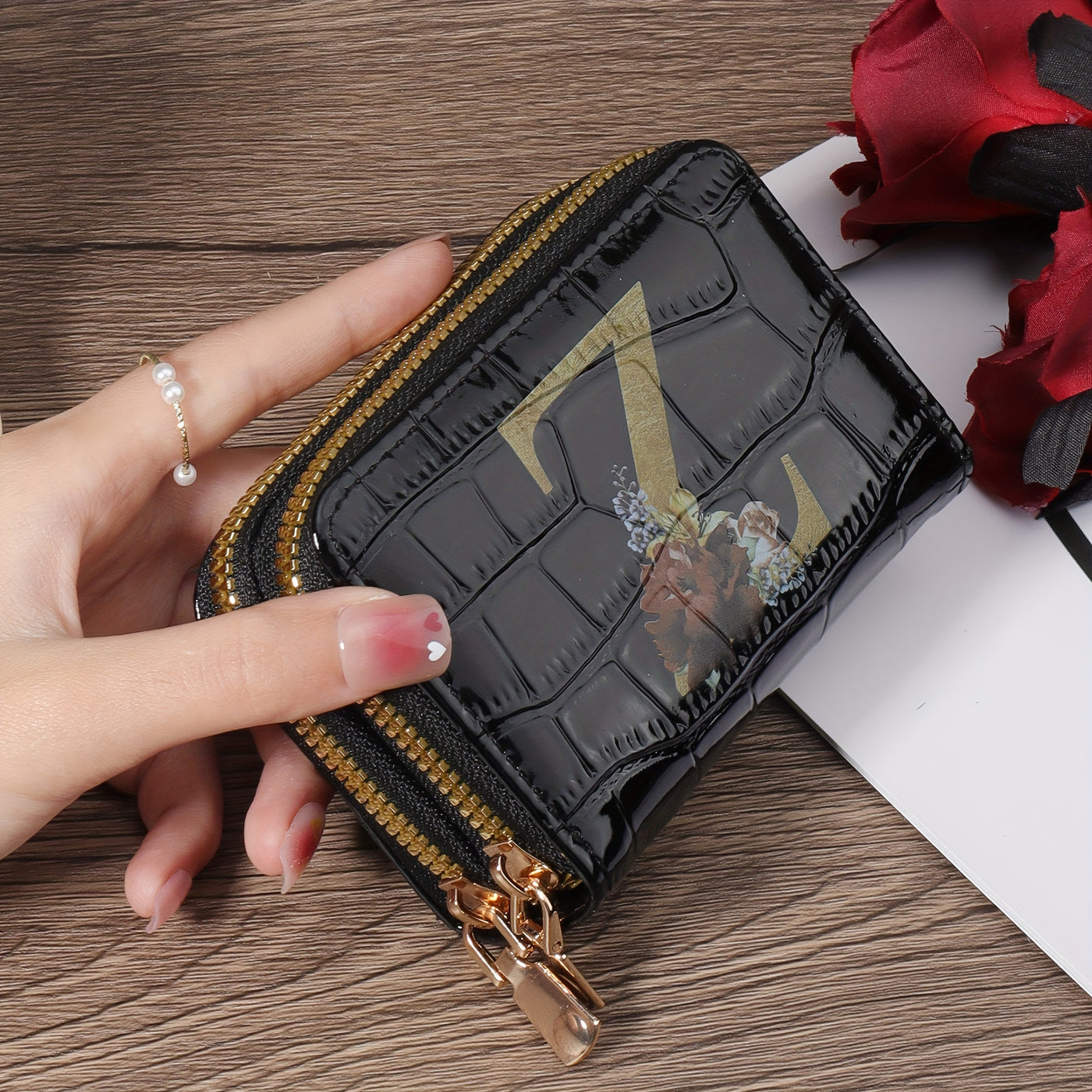 Rowan™ Monogram Leather Wallet