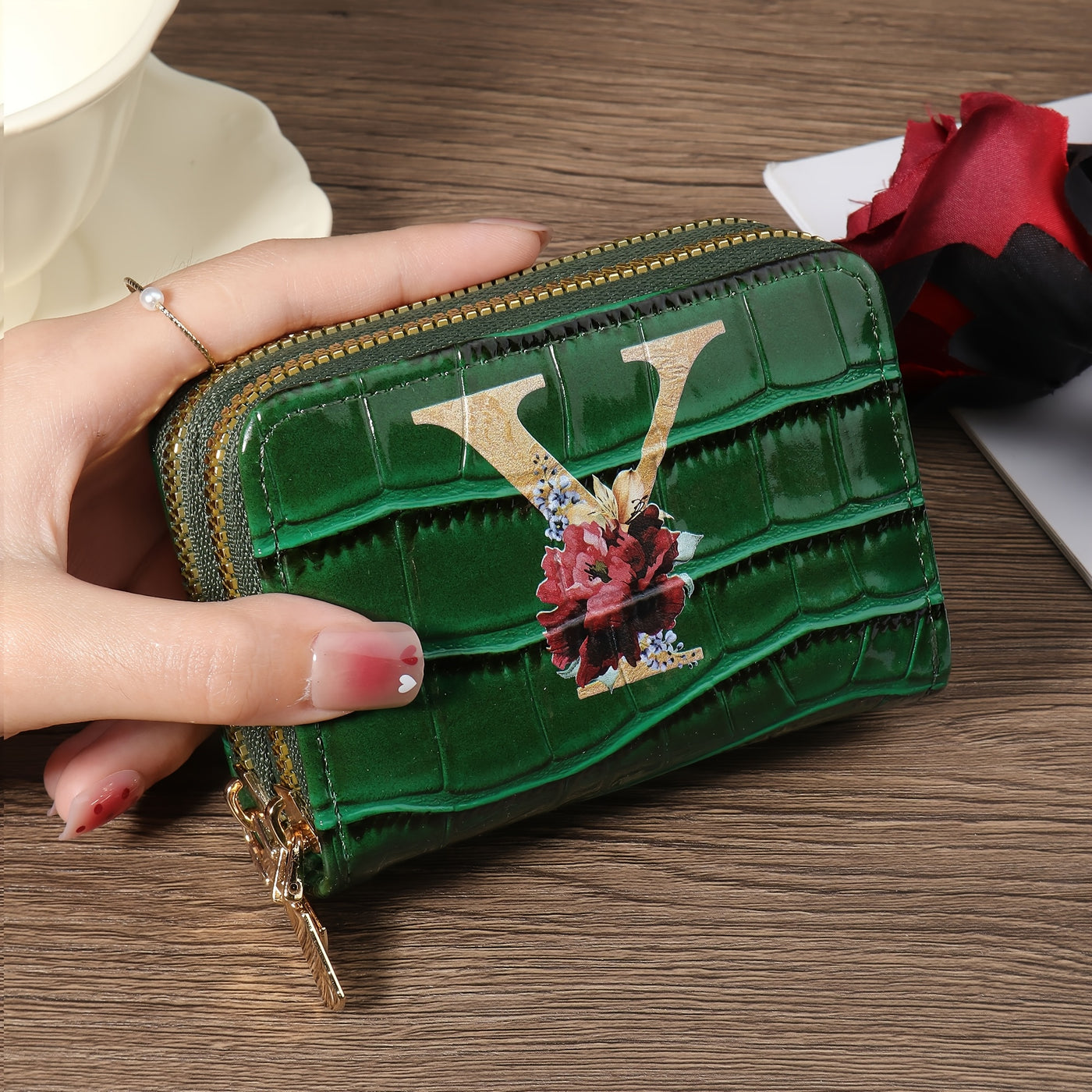 Rowan™ Monogram Leather Wallet