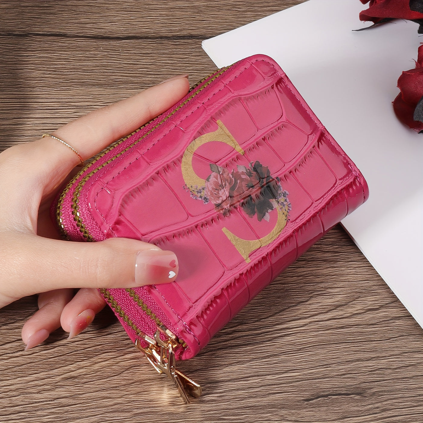 Rowan™ Monogram Leather Wallet