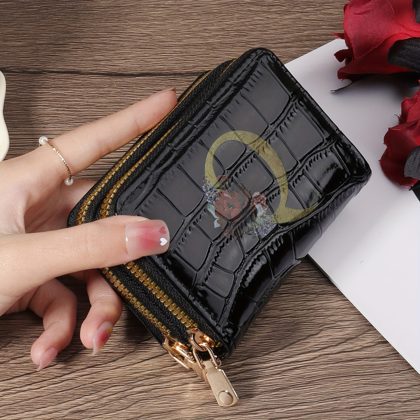 Rowan™ Monogram Leather Wallet
