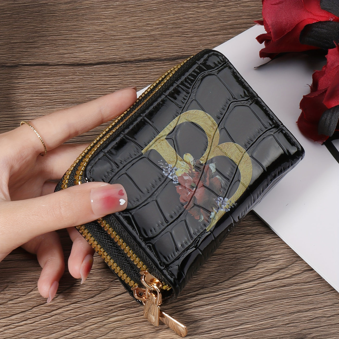 Rowan™ Monogram Leather Wallet