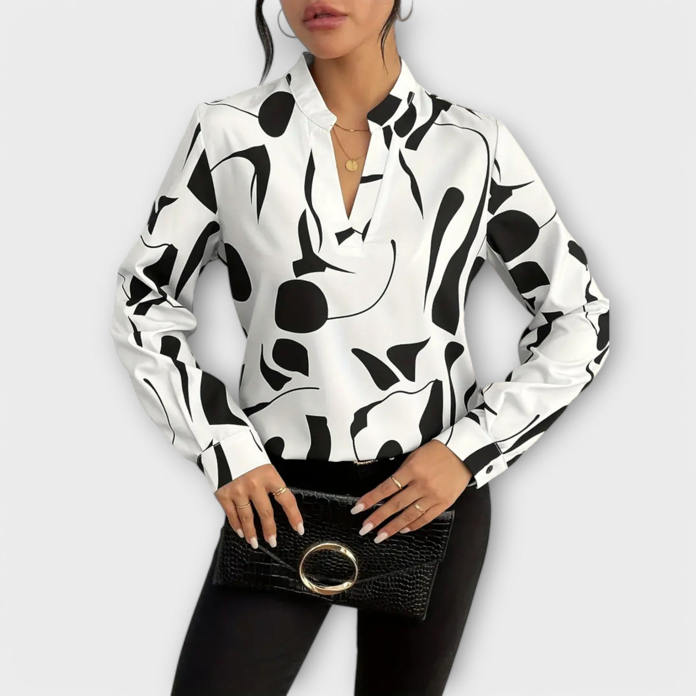 Celine - Blouse with Geo Design