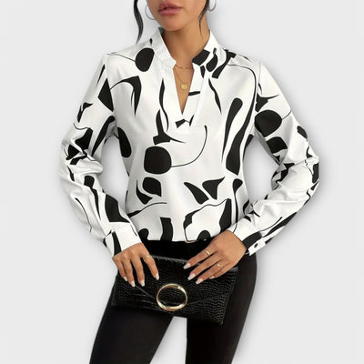 Celine - Blouse with Geo Design