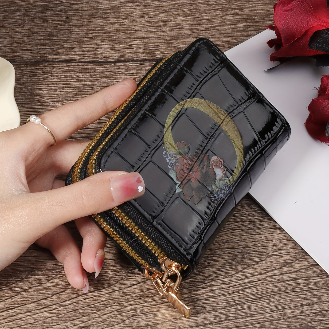 Rowan™ Monogram Leather Wallet