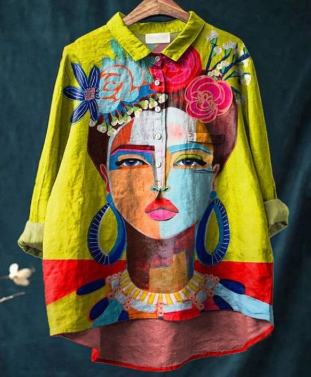 Frida – Oil Painting Print Shirt