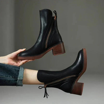 Harper Leather Ankle Boots