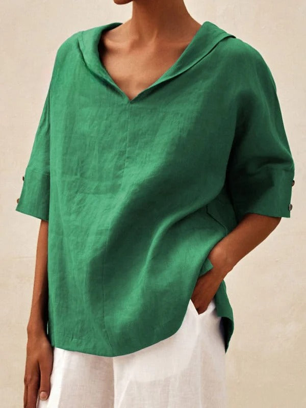 Olivia – Casual V-Neck Blouse