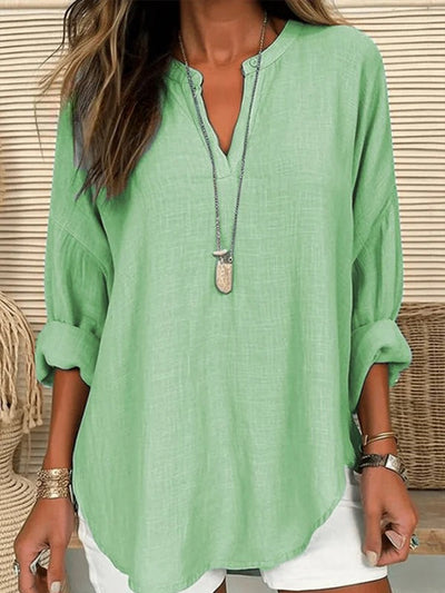 Claire – Long-Sleeve Beach Blouse