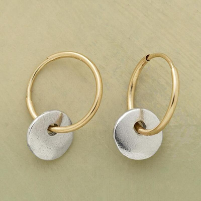 Estelle - Gold Plated Hoops and Silver Plated Earrings