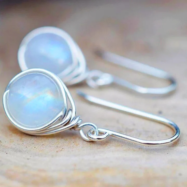 Mira – Opalescent Moonstone Teardrops